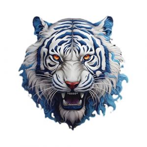 Uoqpty Autocollant décoratif de voiture,autocollants et décalcomanies pour voiture | Autocollants automobiles de tête de tigre Autocollant pour pare-chocs de voiture | Autocollant Auto-adhésif créatif (yusitaz, neuf)
