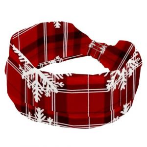 Bandeau large et doux &agrave; motif &eacute;cossais de No&euml;l pour femmes et filles, bandeau extensible nou&eacute;, bandeau de sport tendance pour yoga, entra&icirc;nement, gym, course &agrave; pied (Galens, neuf)