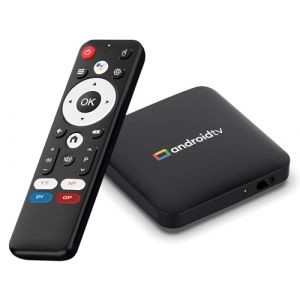 LEFFOT Android 14.0 TV Box 2025, 2Go RAM + 16Go ROM, 4K Ultra HD Boitier IP-TV, Boitier TV Android avec Commande Vocale, 2.4G & 5G WiFi 4, BT 4.0, HDR10, 100M Ethernet, Amlogic S905L3 Quad-Core A53 (LEFFOT Store, neuf)