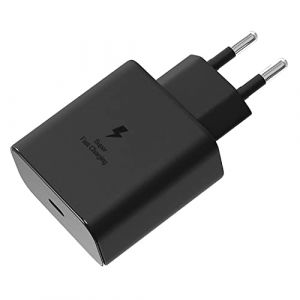 Chargeur Ultra Rapide pour Apple iPhone 15 Pro, 15 Plus, 15, 15 Pro Max/iPhone 14 Pro Max... USB-C 45W TA-845 Noir (Acce2S, neuf)