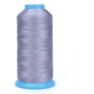 WheateFull Fil &agrave; coudre en nylon coll&eacute; solide pour ext&eacute;rieur, si&egrave;ges en cuir, sacs, chaussures, toile, tapisserie et machine &agrave; coudre ou couture &agrave; la main gris (Clest  F&H, neuf)