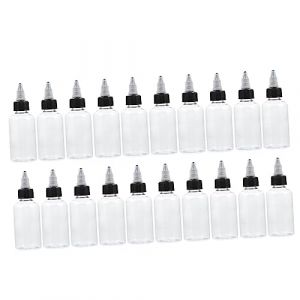 VICASKY 20pièces Flacon Distributeur Huile Flasque Souple Pour Colle Liquide Et Pigment Bouteille Vide Lot (Belicious Helper, neuf)
