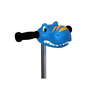 Scootaheadz - Tête de Dinosaure pour Trottinette Enfant - Accessoire pour Trottinette 2 ou 3 Roues - Dino Bleu - Décoration Trottinette Enfant à partir de 3 Ans - Installation Facile sans Outils (Scootaheadz, neuf)