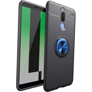 Coque Huawei Mate 10 Lite avec Anneau Kickstand,Etui Giratoire Pivotant &agrave; 360 Degr&eacute;s Premium Silicone TPU Gel Couverture [Travailler avec Magnetic Car Mount] pour Huawei Mate 10 Lite -Noir Plus Bleu (mhhq, neuf)
