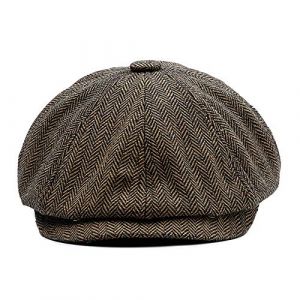 YAMEE Casquette Beret Homme Doublure, Chapeau Gavroche Femme, Casquette Plate Homme Newsboy Hat Flat Cap Automne Hiver (YAMEE, neuf)