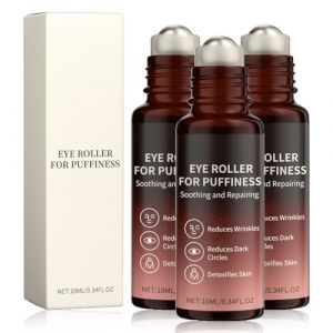 Huile Anti-Rides Express – Effet Lifting Instantané, Poches et Gonflements, Sérum Huile Roll-On Contour des Yeux, Essence Roller Anti-Cernes,Cernes Sous les Yeux,Hydratant Anti-Âge Raffermissant (3PC) (EnviableVB, neuf)