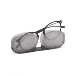 NOOZ Optics Lunettes de lecture unisexes - Lunettes ultra-légères pour femmes et hommes avec étui compact - Disponibles en plusieurs dioptries et couleurs - Collection CRUZ, Ovale (Noir) (NOOZ, neuf)