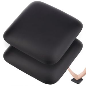 TOROKOM 2 Pièces Repose-Coudes en Silicone pour Bureau – Coussin de Bras Ergonomique Antidérapant, Repose Poignet Confortable pour Onglerie, Bureau, Ordinateur, Gaming – Noir (EU-TRK, neuf)