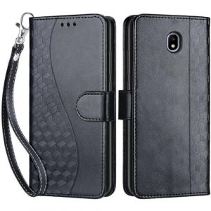 SIENIANLINE Coque pour Samsung Galaxy J5 2017, Etui Protection Housse Premium en Cuir de Portefeuille en Cuir Fermeture Magn&eacute;tique Flip Case pour Samsung Galaxy J5 2017 Coque (Noir) (DIKAS, neuf)