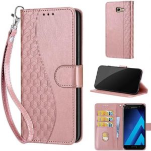 TOMYOU Coque pour Samsung Galaxy A5 (2017) &Eacute;tui, Premium Cuir Portefeuille Housse avec [Fermeture Magn&eacute;tique] [Stand Fonction] Compatible Samsung Galaxy A5 (2017) Rose Or (WGR Global Business, neuf)