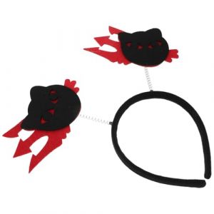 LRXIYODE Lot De 3 Bandeaux De D&eacute;guisement Chat Noir Pour Halloween - Accessoire De Coiffure Original Et Mal&eacute;fique Pour Femme (XPWU, neuf)