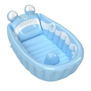Baignoire gonflable, baignoire pour bébé pour tout-petit,Baignoire de voyage - Bassin de douche de voyage à séchage, piscine à air pour la garderie à domicile (Huilmy, neuf)