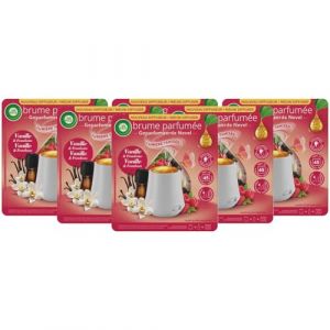 Air Wick Diffuseur Huiles essentielles Brume Parfum&eacute;e Vanille - Lot de 6 x 1 diffuseur + 1 Recharge (Stock Bureau Maison Bien-&ecirc;tre, neuf)