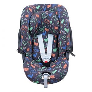 JYOKO KIDS Housse pour siège auto bébé en coton Compatible avec Cybex Aton Cloud-Q-M-2-4-5 (CLOUD Q-M Happy Dino) (JYOKO, neuf)