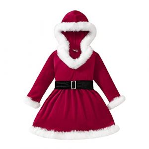 Générique Robe de Noël pour Nouveau-né Bébé Fille Robe Rouge, à Bowknot à Volants Manches Longues Habit Pere Noel Pull Noel Bebe Robes De SoiréE NoëL | Tenues Parti Rouge 1-4 Ans (CQkejiGS, neuf)