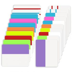 Yuanchu Lot de 600 onglets adhésifs de 5,1 cm - Marqueurs de page colorés repositionnables - Onglets intercalaires pour notes, classeurs, livres, dossiers (30 ensembles de 10 couleurs) (Treat Sincerely, neuf)