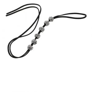 TOVINANNA 2 Pièces Crâne Cheveux Cordon anneaux de cheveux en bobines Perles hair charms hair toppers élastiques à cheveux tête de mort ornement de cheveux bricolage alliage Black (Qieiyi, neuf)