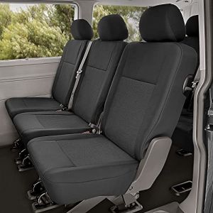 Accesorionline Housses de si&egrave;ge pour T5 T6, 2 - 9 places, 100 % sur mesure pour Caravelle, Multivan, California, Transporter, Camper 4Motion 4 x 4 (T6 arri&egrave;re 1+1+1) (Cubrecar, neuf)