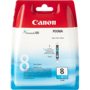 Canon CLI-8 Cartouche C Cyan (Pack plastique sécurisé) (Destock Cartouche ⭐⭐⭐⭐⭐, neuf)