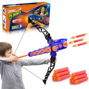 Toyzey Jouet Enfant 3 4 5 6 7 8 9 10 Ans Garçon, Jouets Arc et Flèche pour Enfants 3-12 Ans Jeux Exterieur Garçon 3-8 Ans Cadeaux Garçon Fille 3-12 Ans Requin Jouets de Tir à l'arc pour Enfants (PQTDWJR SHOP, neuf)