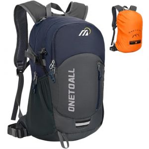 ONETOALL Sac à Dos Randonnée 20L Anti-Vol et Imperméable - Sac à Dos Homme/Femme pour Rando Vélo Voyage ou Travail Ventilation Dos Poids Léger 500g (DONGXIU, neuf)