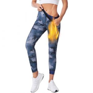 Weyot Leggings De Sudation Femme, Pantalon De Sudation, Short De Sudation Femme Amincissante, Tenue De Sudation Femme, Sauna Legging Taille Haute pour Minceur Fitness Jogging Yoga,S/M, Pants (Pzhenfang-amz, neuf)