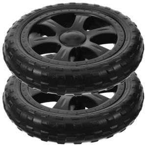 HAWILLOSCH Lot De 2 Roues Pour Caddie À Roulettes En Plastique Noir Pliable Avec Design AntidéRapant Pour Escalier Accessoire Pratique Pour Chariot De Courses (YanyeeK, neuf)