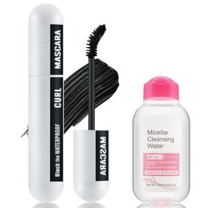 Apooliy Set de maquillage : Mascara noir anti-boulochage, mascara bleu violet, mascara volumineux de charme longue durée (Apooliy-US, neuf)