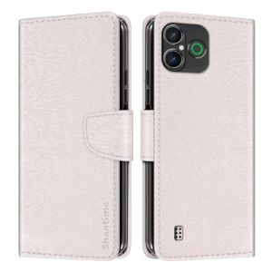 Shantime Étui Portefeuille Cuir Compatible avec Doro Aurora A30, Housse Colorée Rabat avec Cartes, Fermeture Aimantée Protection Totale(Blanc) (Shantime, neuf)