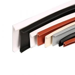 DXFWYTZQ Bande de chant en placage forme U auto-adh&eacute;sive, PTE souple auto-adh&eacute;sive flexible, bandes planche bois pour la restauration meubles (U16mmx 3m,White) (lanruiyan1649, neuf)