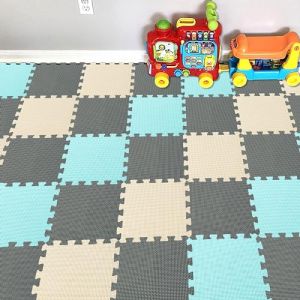YIMINYUER® 25 Morceaux (30cmx30cmx1cm Chaque Morceau), Tapis De Puzzles Mousse Enfant, Jeu Bebe Dalle Mousse, Tapis De Sol R08R10R12G301025 (YIMINYUER TOYS, neuf)