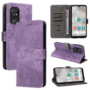 BELLA BEAR Coque Doro 8100/Doro 8200, [Technologie de Blocage RFID] Housse Portefeuille, Etui pour Doro 8100/Doro 8200 avec Fonction Stand-Violet (BELLA BEAR, neuf)