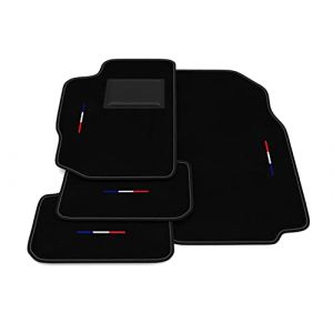 Tapis de Sol Compatibles avec Peugeot 406 - Coupé 1997-2004, Broderie Drapeau Kit Tapis de Voiture (Somer Car, neuf)