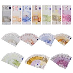 Billets d'argent Factices Euro 400 pcs Argent de Jeu pour Enfants, Faux Billets Euros Jouets de Shopping pour Enfants, Accessoires de Jeu de Rôle et Fêtes, 5 10 20 50 100 200 500 Fake Euros (Tuyethjkd, neuf)