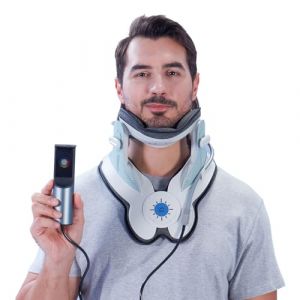 ALLILUYAA Extenseur de cou, &eacute;tirement &eacute;lectrique du cou r&eacute;glable, traction cervicale avec 3 types de traction et 8 airbags int&eacute;gr&eacute;s, l'extenseur de cou peut soulager le stress du cou et la fatigue (ALLILUYAA, neuf)