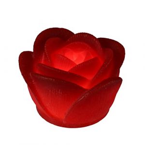 FRCOLOR Lampes &agrave; LED &Eacute;tanches Bougies Flottantes Lampe sans Flamme sans Flamme de Bougie de Scintillement Rose Lumi&egrave;re de Th&eacute; en Forme de Fleur pour Valentin (Veronicoar, neuf)