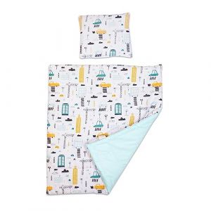 Baby Comfort Parure de Lit (Housse de Couette 70x80 et Taie d'oreiller 35x30) pour Berceau 90x40 cm en Coton - Motif 1 (Baby Comfort Ltd, neuf)