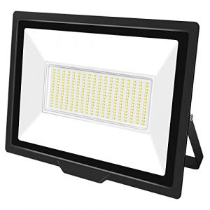 SKYWORLD 200W Projecteur LED Extérieur 1 pièce,20000LM Projecteur LED IP67 Etanche Spot LED Extérieur,6000K Blanc Froid Projecteur Exterieur LED,Projecteur Extérieur pour Cour Jardin Garage Terrasse (FSYP, neuf)