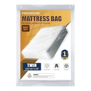 PROMORE Housse de Protection Matelas pour D&eacute;m&eacute;nagement et Stockage 100 x 200 cm Housse &agrave; Matelas Plastifi&eacute;e Plastique Rangement (PROMORE, neuf)