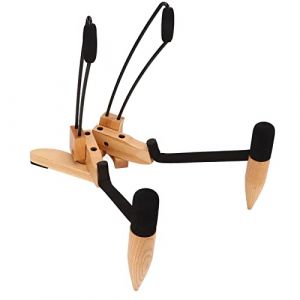 Support de Guitare Pliant, Support de Guitare en Bois Classique Pliable Belle Texture Support de Violoncelle Portable pour Violoncelle Guitares Basses (Yeesdvo-EU, neuf)