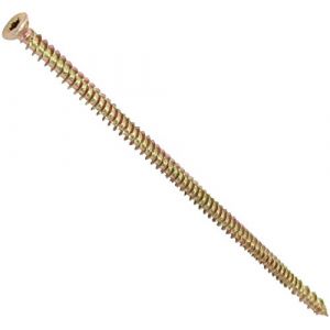 AERZETIX - C44672 - Lot de 20 Vis pour béton Ø7.5x202mm à empreint étoile T30 - montage directe sans cheville - à tête fraisée - en acier zingué - ancrage fixation bâtiment charpente bois (Tuning, neuf)