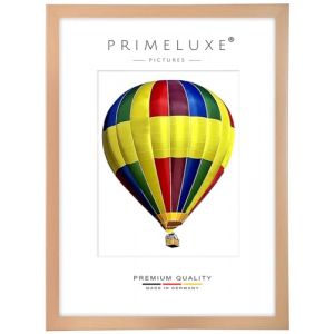 PrimeLuxe Cadre photo en bois 32 x 45 cm (Dimension de l'image) en Hêtre Nature | Couleur et taille sélectionnables | pour affiches | Puzzle | collage de photos (E-Commerce DELUXE, neuf)