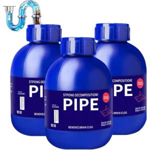 Pipe Bobo Pipeline Dredging Agent,Pipe Bobo Deboucheur Canalisation, Lanoxie D&eacute;boucheur Pro,Lanoxie Destop Deboucheur Wc Canalisation,Pipe-Bobo Drain Cleaner,Strength Drain Cleaner Powerful Pip (3PC) (xiaxiappa99, neuf)