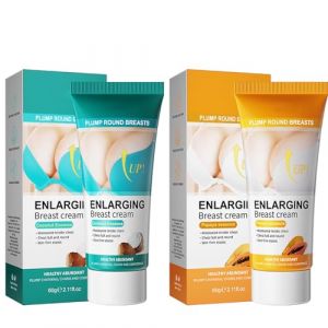 Crème D'Élargissement De Sein, Crème De Massage De Sein, Crème De Massage Pour Le Soin De La Poitrine, Creme Raffermissante Pour Les Seins Soin Du Sein, Rendre Les Seins Plus Pleins (2 Pcs) (CSWL-EU, neuf)