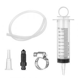 BOHUIZ Kit de purge de freins de moto, dispositif de purge de freins, seringue d'aspiration pour moto, seringue de 100 ml, tuyau de 50 cm, kit de purge d'huile de frein, kit de purge pour motos (Kuangzhuan, neuf)