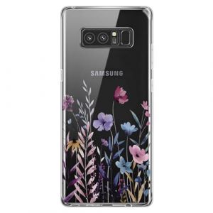 Kaywzo Antichoc Coque pour Samsung Galaxy Note 8,Housse &Eacute;tui en Transparent TPU avec Motif de Fleurs Peintes,Ultra Mince Silicone Phone Protection Case Cover-4 (Misyum, neuf)