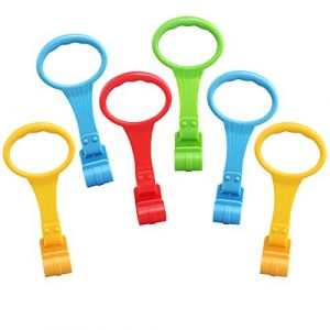 JoyPlus Anneau Parc Bebe, Anneaux pour Lit Bébé et Parc, Anneau de Lit Bébé, Anneaux pour l'entraînement de l'équilibre, Idéaux pour Aider le Bébé à Se Lever du Berceau(1*Rouge/2*Bleu/1*Vert/2*Jaune) (LLH2020, neuf)