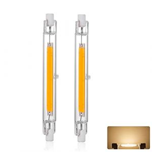 Ampoule LED R7S 118mm 20W Dimmable, Blanc Chaud 3000K, 2000LM, Lin&eacute;aire Ampoule Remplacer Halog&egrave;ne J118 200W, &Eacute;clairage &agrave; 360 Degr&eacute;s, OCB R7S LED 118mm pour Couloirs et Appliques Murales, 2 Pi&egrave;ces (XALDSMYXGS, neuf)