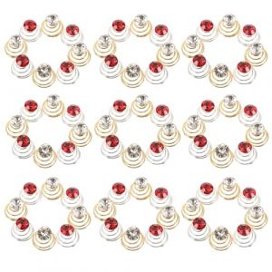 PATKAW 60 Pi&egrave;ces &Eacute;pingles &agrave; Cheveux Spirale Strass pour Mariage, Accessoires Cheveux de Mari&eacute;e en M&eacute;tal, Clips Torsad&eacute;s D&eacute;coratifs Multicolores, pour Coiffure &Eacute;l&eacute;gante Couleur Al&eacute;atoire (iLANG, neuf)