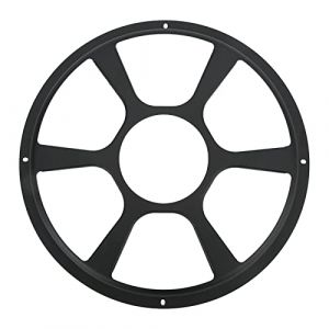 Housse de Haut-parleur de Voiture, Protection de Haut-parleur de Voiture, Garniture de Haut-parleur de Porte, Sous-woofer, Grille D&eacute;corative Noire (10 Pouces/25,4 Cm)(12in/30.48cm) (riuty, neuf)